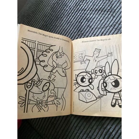 The Powerpuff Girls Coloring Book Y2k New Set With glitter crayons NEW NOS - Picture 5 of 12